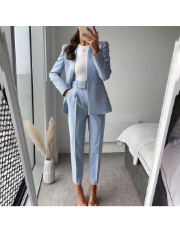 Fashion All-match Solid Color Suit