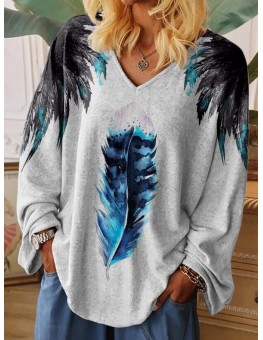 Angel Wings Print T-shirt