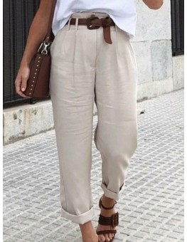 Casual Solid Color Loose Casual Pants